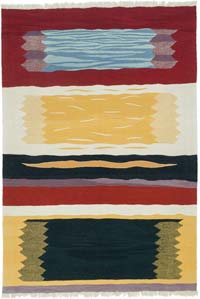 Multicolor New Handwoven Turkish Kilim Rug - 6' 4" x 9' 3" (76" x 111")