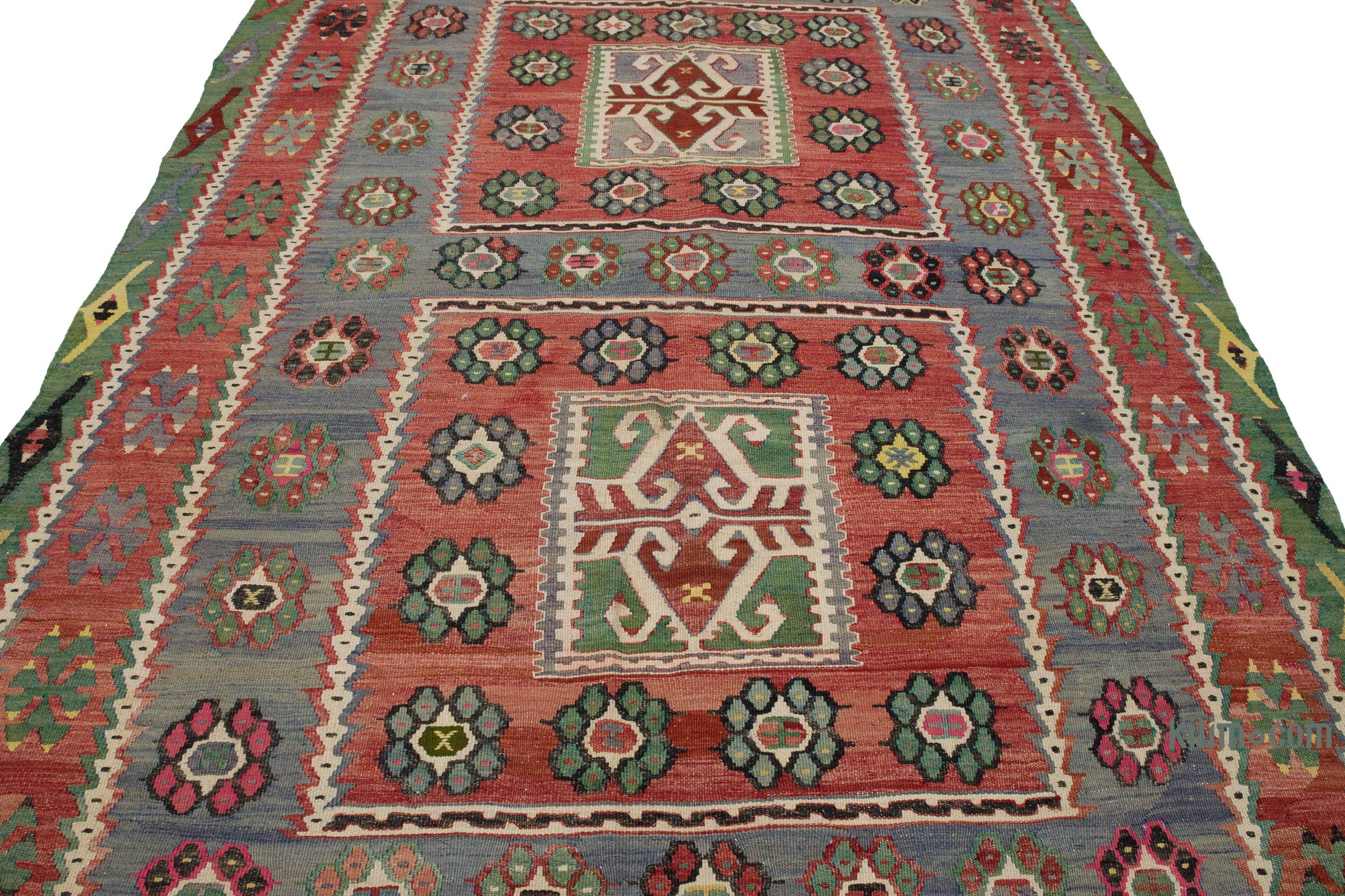 K0059200 Vintage Esme Kilim Rug 5' 9" x 10' 1" (69" x 121")