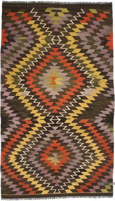 Multicolor Vintage Mut Kilim Rug - 6' 1" x 10' 6" (73 in. x 126 in.)