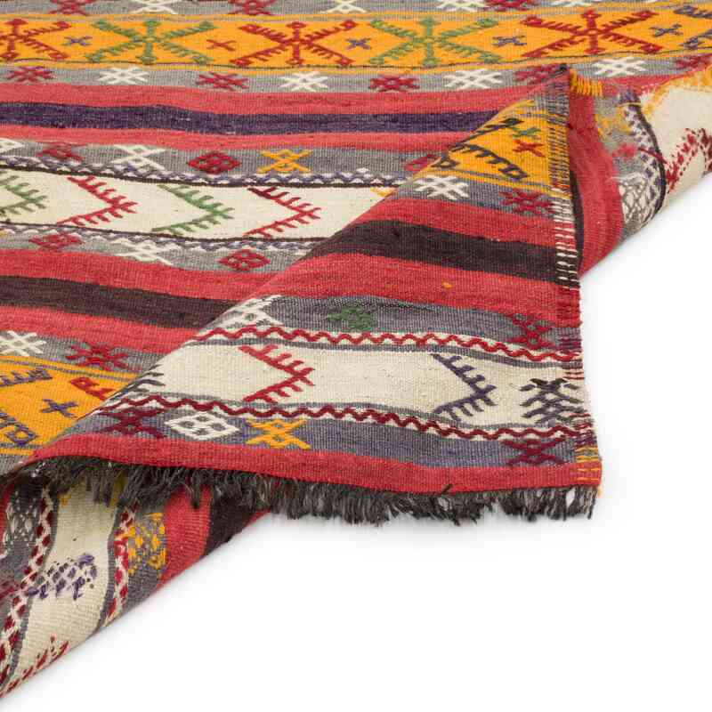 Çok Renkli Sivas Kilim Yolluk - 93 cm x 290 cm - K0059213