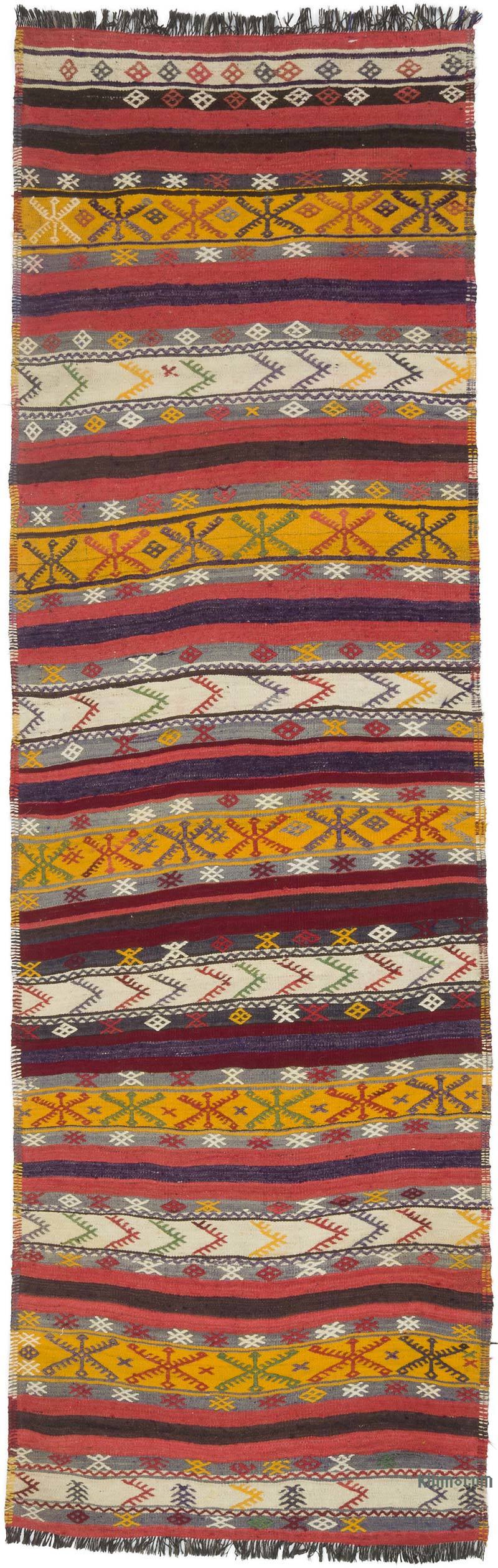 Çok Renkli Sivas Kilim Yolluk - 93 cm x 290 cm - K0059213