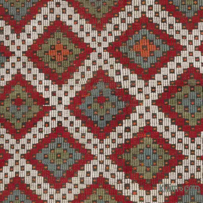 Multicolor Vintage Manisa Jijim Rug - 5' 5" x 8' 8" (65 in. x 104 in.) - K0059234