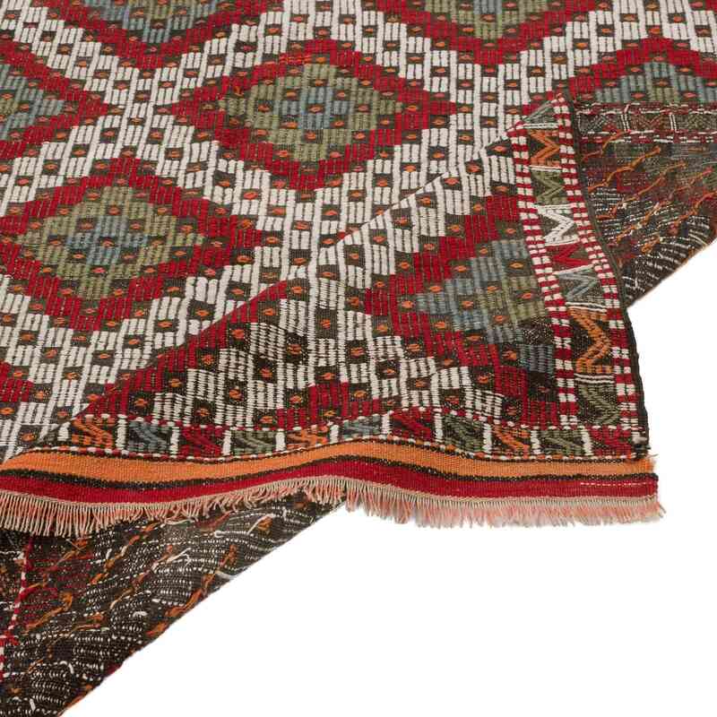Multicolor Vintage Manisa Jijim Rug - 5' 5" x 8' 8" (65 in. x 104 in.) - K0059234