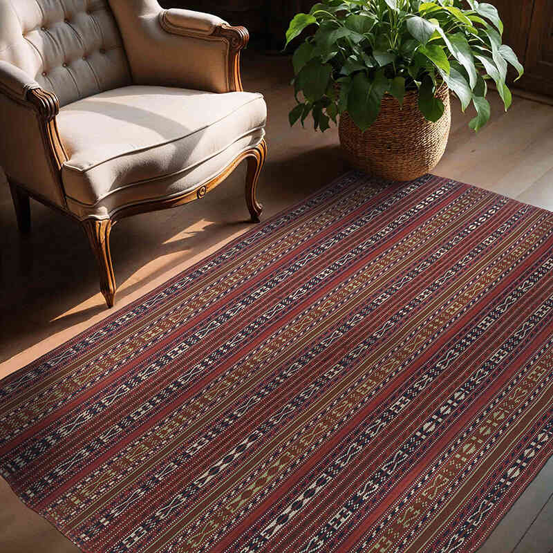 Alfombra Turca de Tejido Plano - 140 cm x 180 cm - K0059241