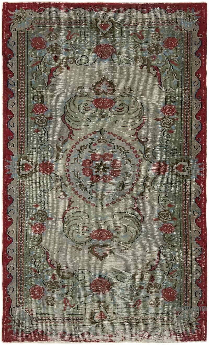 Vintage Turkish Hand-Knotted Rug - 5' 8" x 9' 5" (68 in. x 113 in.) - K0059264