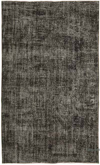 Siyah Boyalı El Dokuma Anadolu Halısı - 185 cm x 297 cm