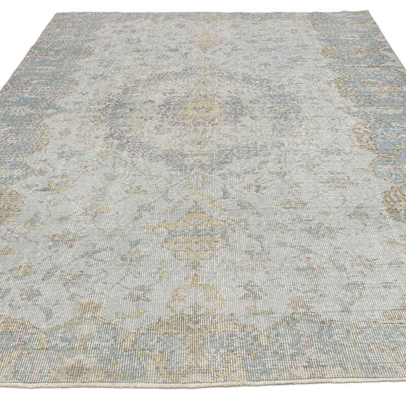Over-dyed Vintage Hand-Knotted Turkish Rug - 5' 9" x 8' 11" (69" x 107") - K0059267