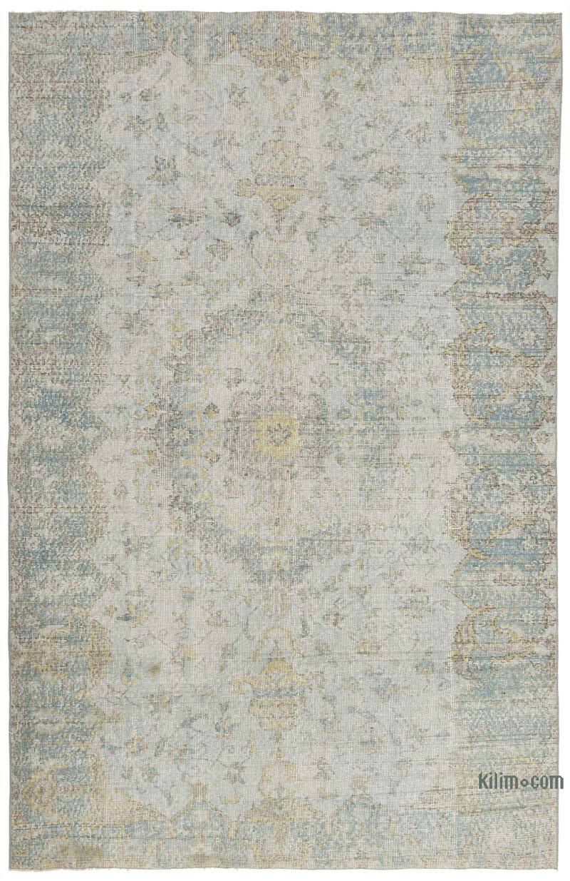 Over-dyed Vintage Hand-Knotted Turkish Rug - 5' 9" x 8' 11" (69" x 107") - K0059267