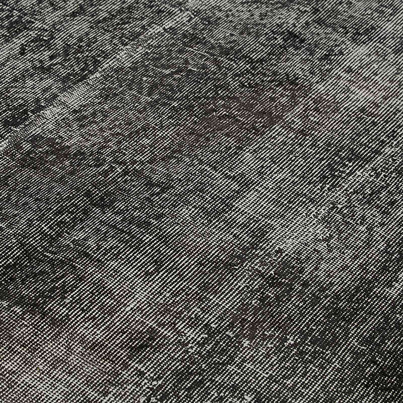 Negro Alfombra Turca Vintage Sobre-teñida - 184 cm x 300 cm - K0059268