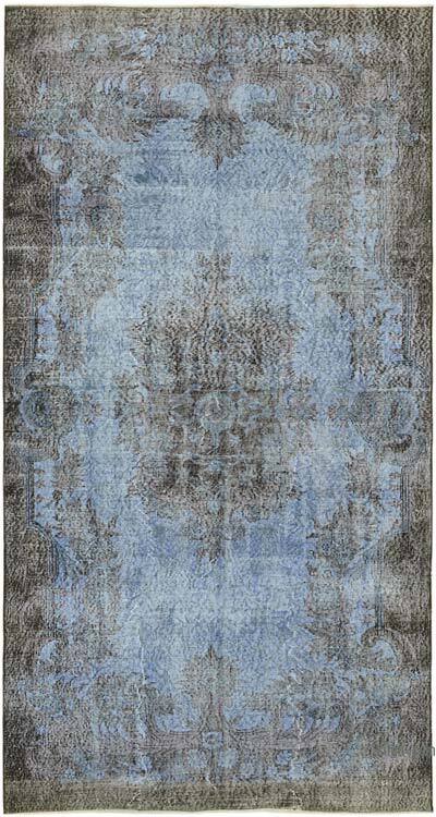 Lacivert Boyalı El Dokuma Anadolu Halısı - 161 cm x 301 cm