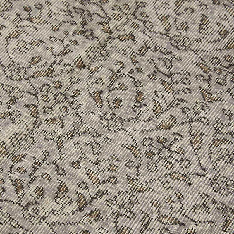 Gri Boyalı El Dokuma Anadolu Halısı - 150 cm x 272 cm - K0059273