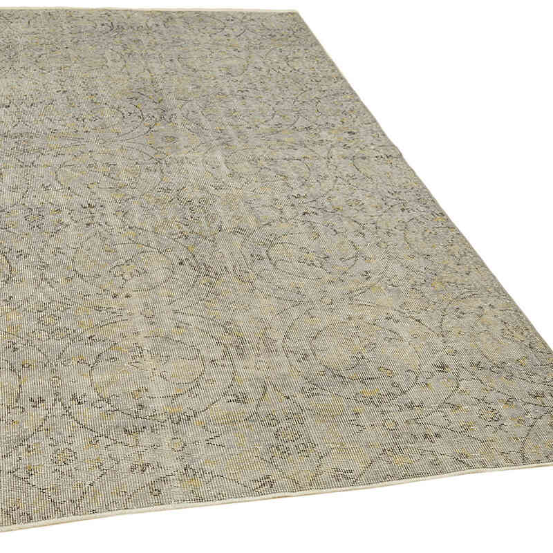 Over-dyed Vintage Hand-Knotted Turkish Rug - 4' 9" x 8' 2" (57" x 98") - K0059274