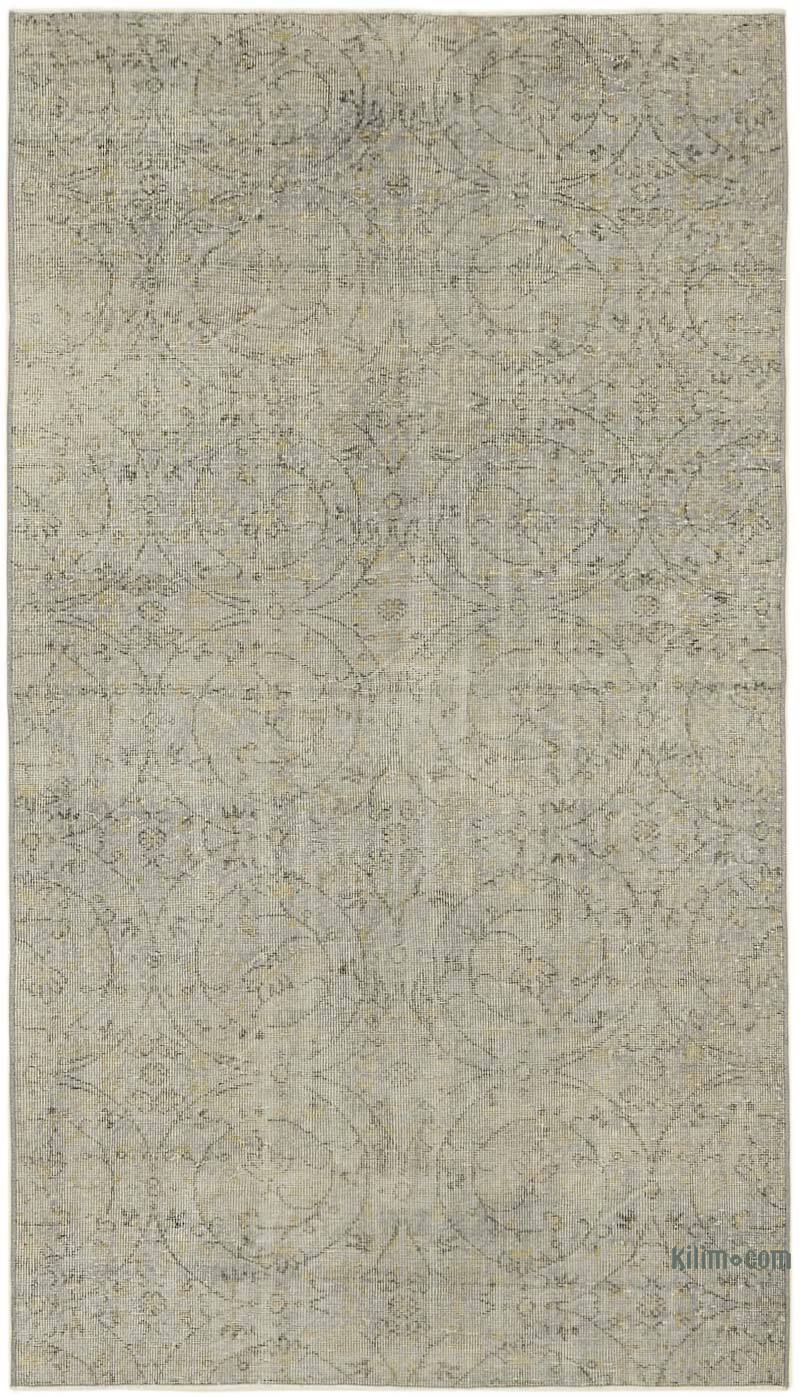 Over-dyed Vintage Hand-Knotted Turkish Rug - 4' 9" x 8' 2" (57" x 98") - K0059274