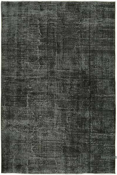 Siyah Boyalı El Dokuma Anadolu Halısı - 205 cm x 300 cm