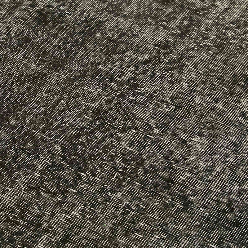 Negro Alfombra Turca Vintage Sobre-teñida - 167 cm x 296 cm - K0059278
