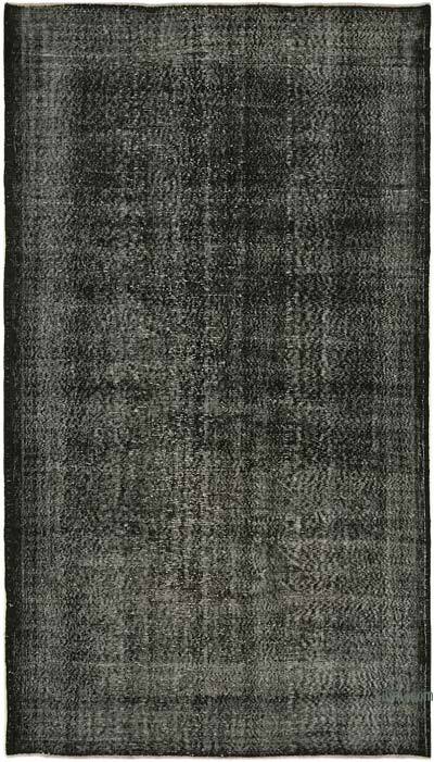 Siyah Boyalı El Dokuma Anadolu Halısı - 167 cm x 296 cm