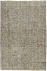 Azul Oscuro Alfombra Turca Vintage Sobre-teñida - 157 cm x 235 cm