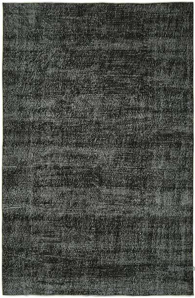 Siyah Boyalı El Dokuma Anadolu Halısı - 186 cm x 285 cm
