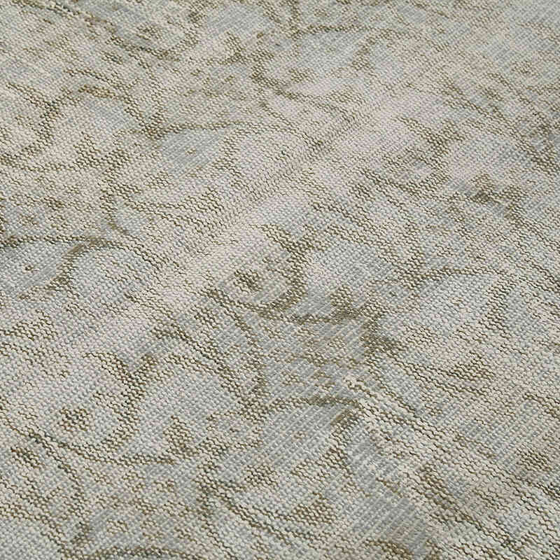 Blue Over-dyed Vintage Hand-Knotted Turkish Rug - 4' 8" x 6' 11" (56" x 83") - K0059287