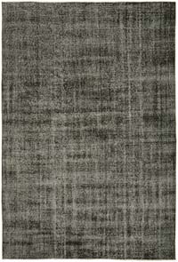 Siyah Boyalı El Dokuma Anadolu Halısı - 205 cm x 302 cm