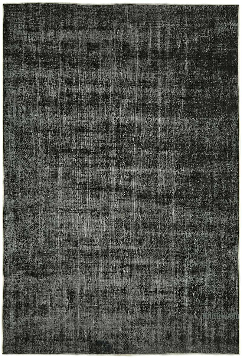Siyah Boyalı El Dokuma Anadolu Halısı - 209 cm x 304 cm - K0059296
