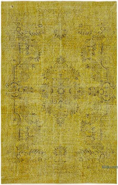 Sarı Boyalı El Dokuma Anadolu Halısı - 190 cm x 288 cm