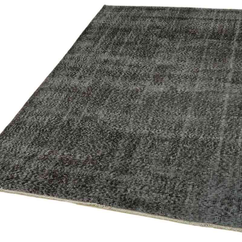 Siyah Boyalı El Dokuma Anadolu Halısı - 147 cm x 237 cm - K0059303