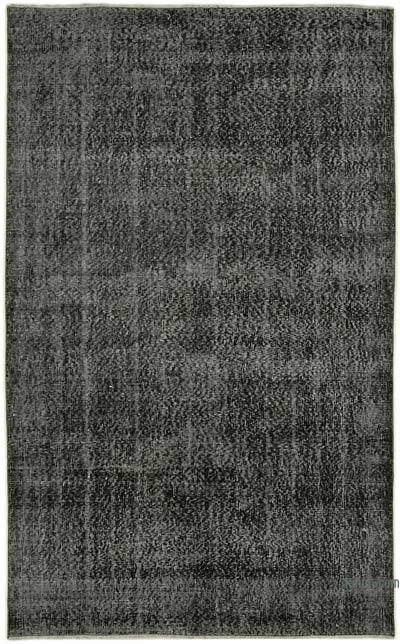 Siyah Boyalı El Dokuma Anadolu Halısı - 147 cm x 237 cm