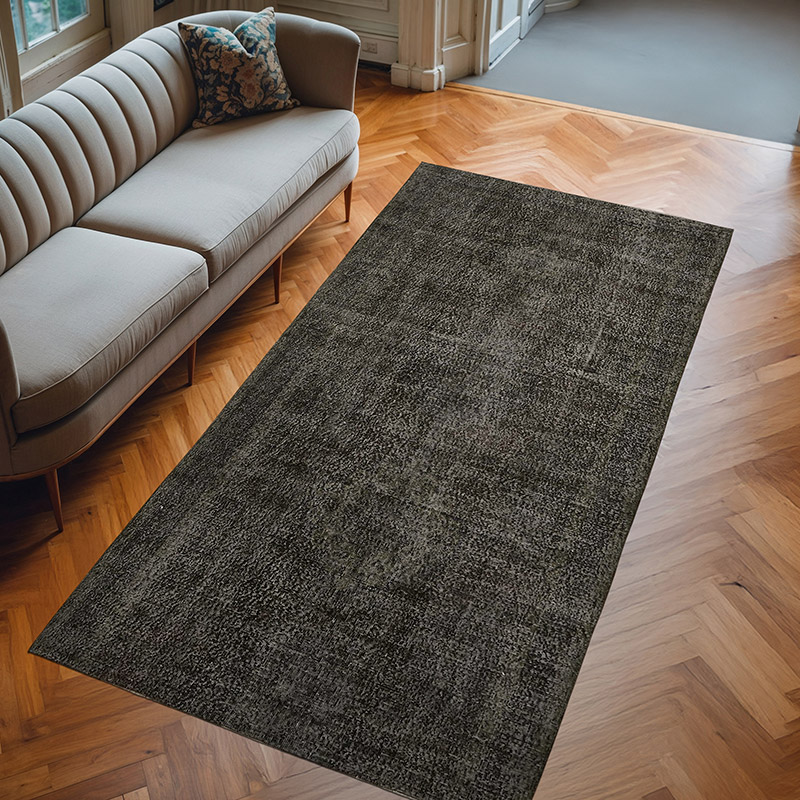 Alfombra Turca Vintage Sobre-teñida - 144 cm x 280 cm - K0059307