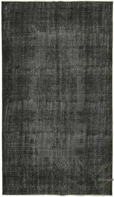 Siyah Boyalı El Dokuma Anadolu Halısı - 173 cm x 298 cm