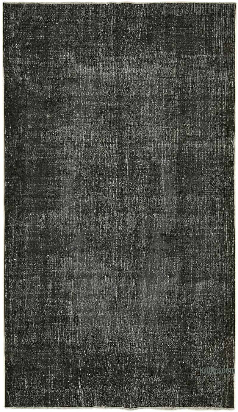 Siyah Boyalı El Dokuma Anadolu Halısı - 173 cm x 298 cm - K0059319