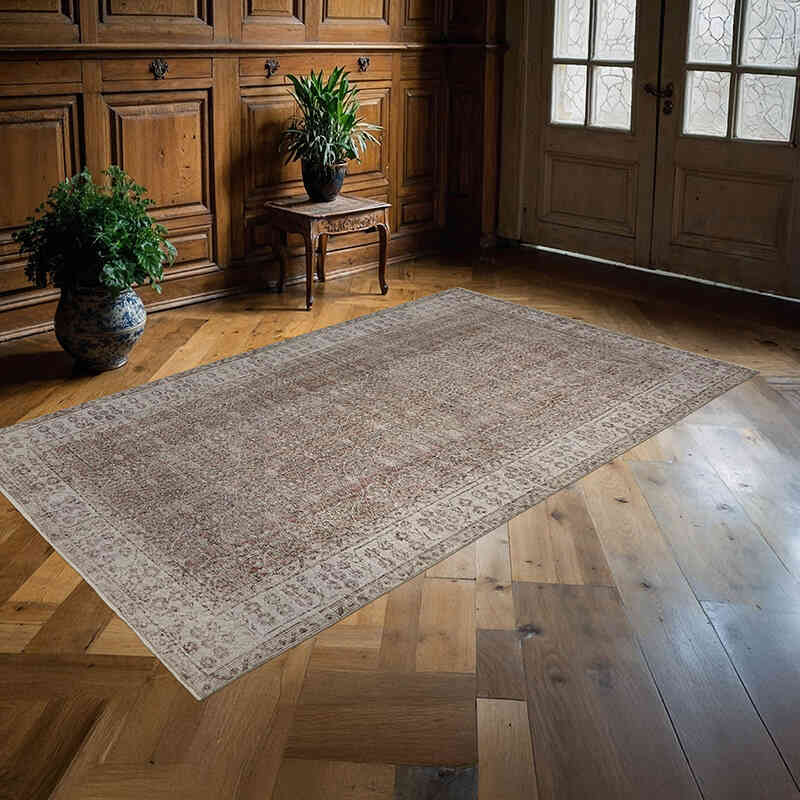 El Dokuma Vintage Halı - 159 cm x 260 cm - K0059320