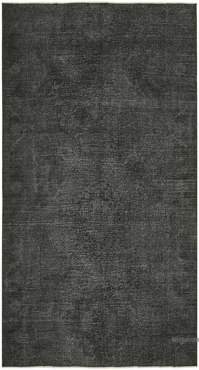 Siyah Boyalı El Dokuma Anadolu Halısı - 147 cm x 268 cm