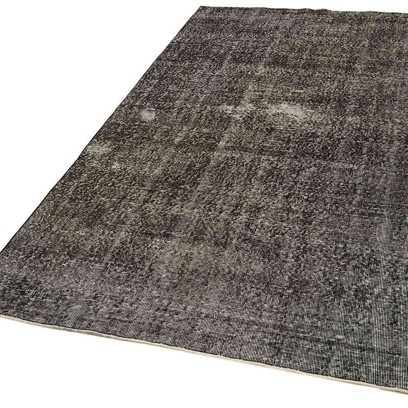 Siyah Boyalı El Dokuma Anadolu Halısı - 143 cm x 271 cm - K0059332