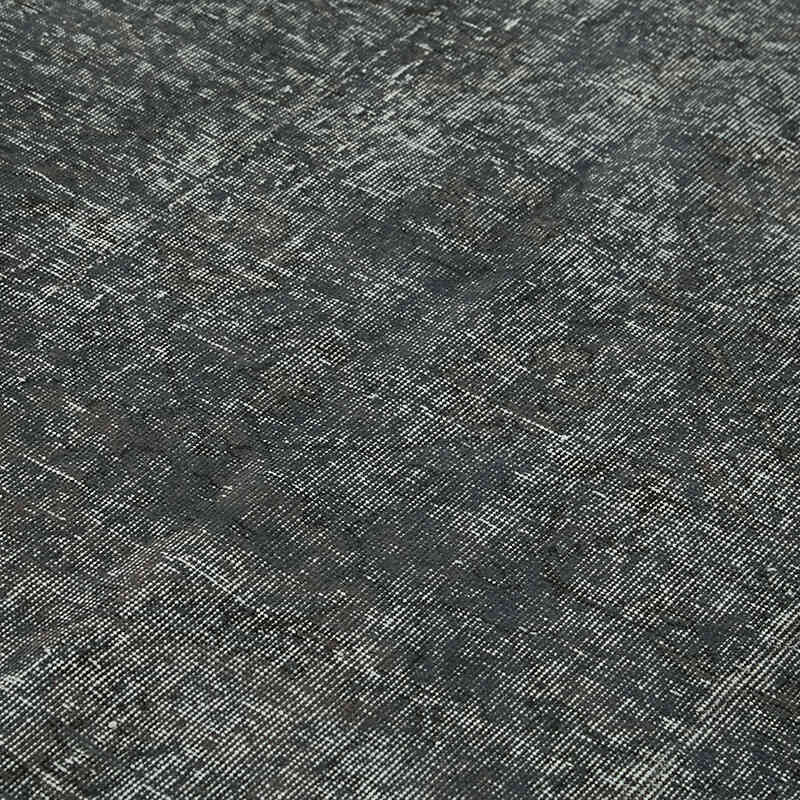 Negro Alfombra Turca Vintage Sobre-teñida - 186 cm x 284 cm - K0059334