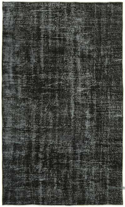 Siyah Boyalı El Dokuma Anadolu Halısı - 150 cm x 252 cm