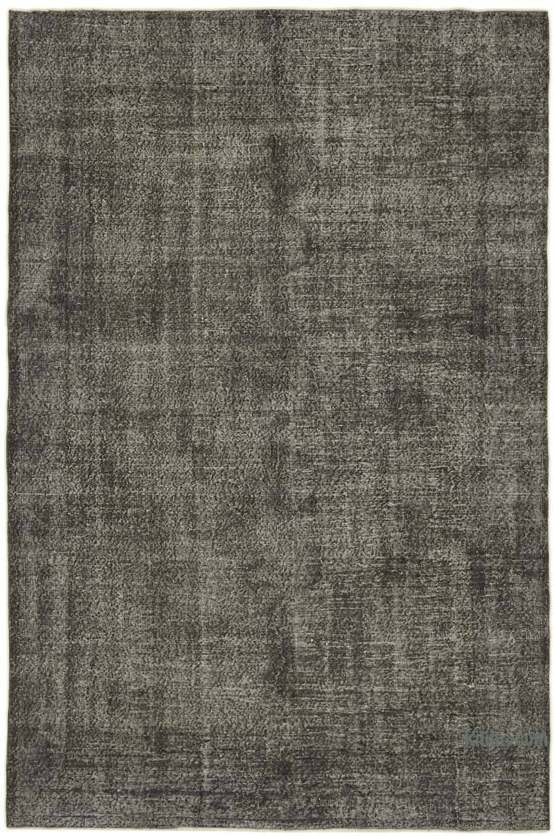 Siyah Boyalı El Dokuma Anadolu Halısı - 201 cm x 305 cm - K0059339