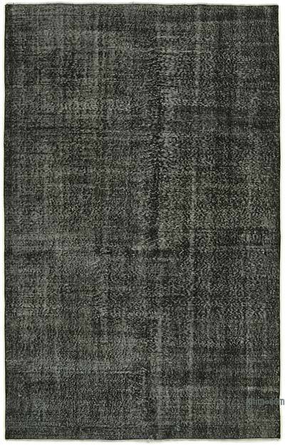Siyah Boyalı El Dokuma Anadolu Halısı - 160 cm x 252 cm