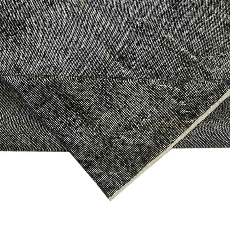 Siyah Boyalı El Dokuma Anadolu Halısı - 203 cm x 306 cm - K0059344