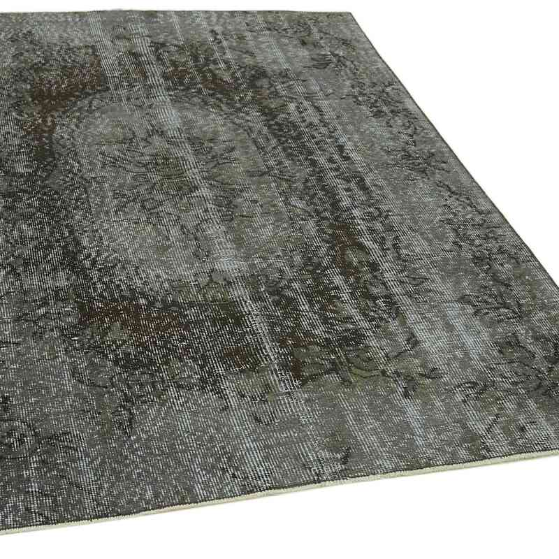 Siyah Boyalı El Dokuma Anadolu Halısı - 145 cm x 196 cm - K0059347