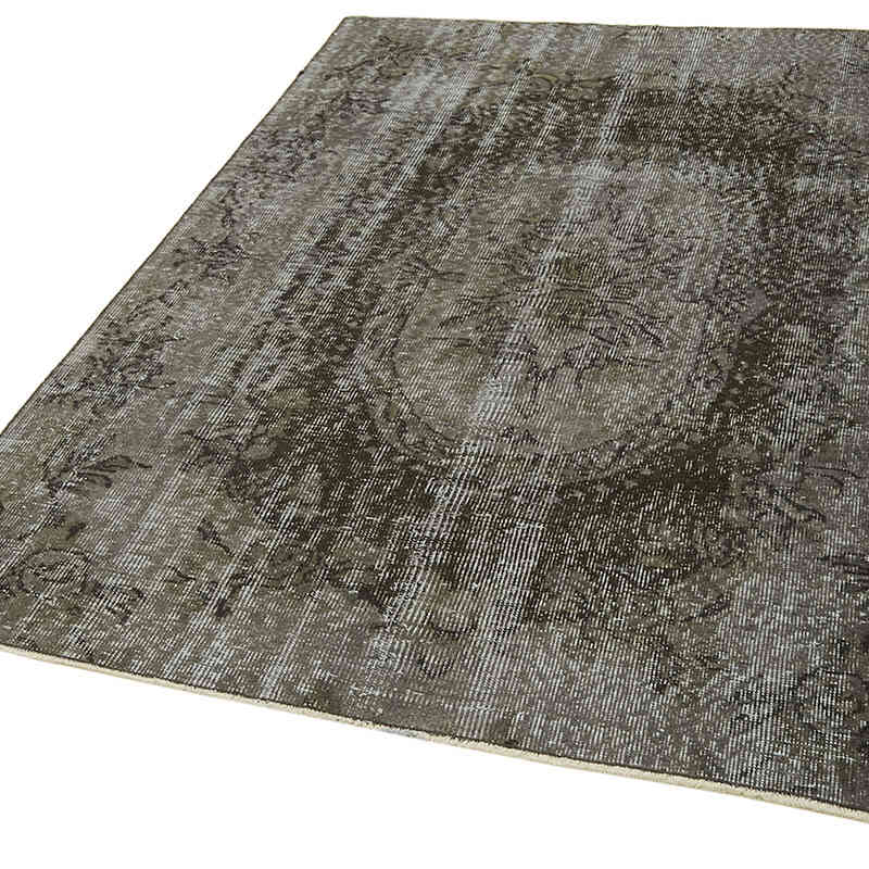 Siyah Boyalı El Dokuma Anadolu Halısı - 145 cm x 196 cm - K0059347