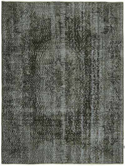 Siyah Boyalı El Dokuma Anadolu Halısı - 145 cm x 196 cm