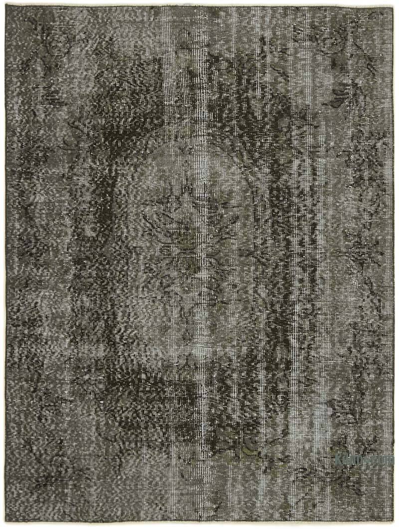 Siyah Boyalı El Dokuma Anadolu Halısı - 145 cm x 196 cm - K0059347