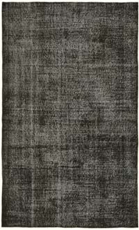 Siyah Boyalı El Dokuma Anadolu Halısı - 161 cm x 267 cm
