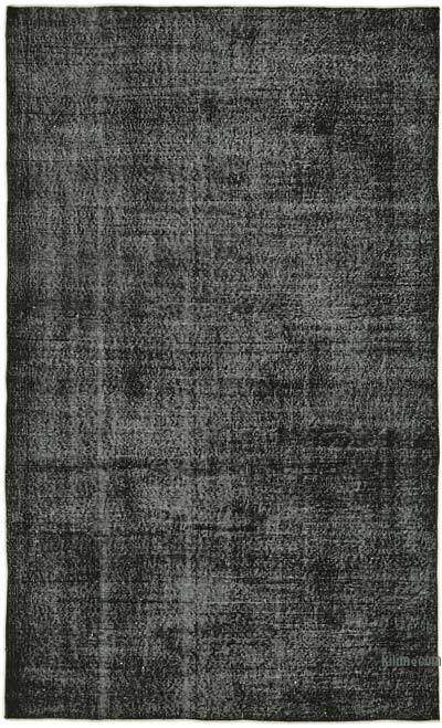 Siyah Boyalı El Dokuma Anadolu Halısı - 161 cm x 267 cm