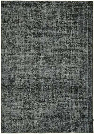 Siyah Boyalı El Dokuma Anadolu Halısı - 198 cm x 291 cm