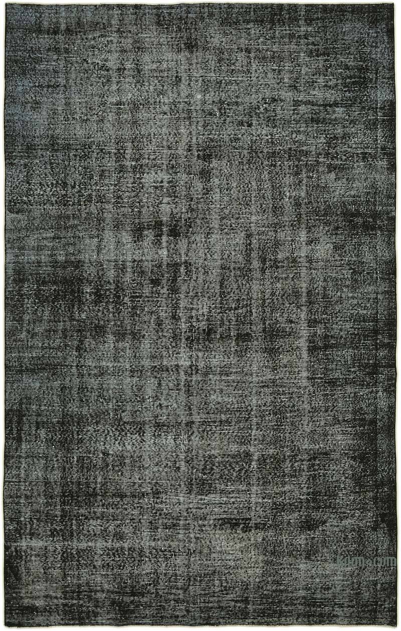 Siyah Boyalı El Dokuma Anadolu Halısı - 196 cm x 308 cm - K0059357
