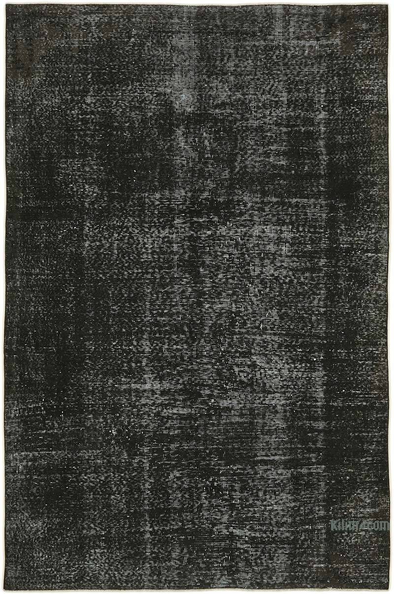 Siyah Boyalı El Dokuma Anadolu Halısı - 186 cm x 252 cm - K0059358