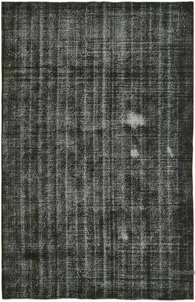 Siyah Boyalı El Dokuma Anadolu Halısı - 199 cm x 306 cm