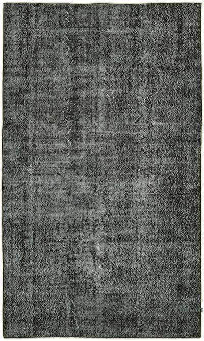 Siyah Boyalı El Dokuma Anadolu Halısı - 157 cm x 263 cm